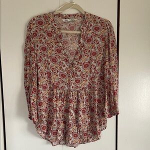 Zara Multicolor Floral Blouse